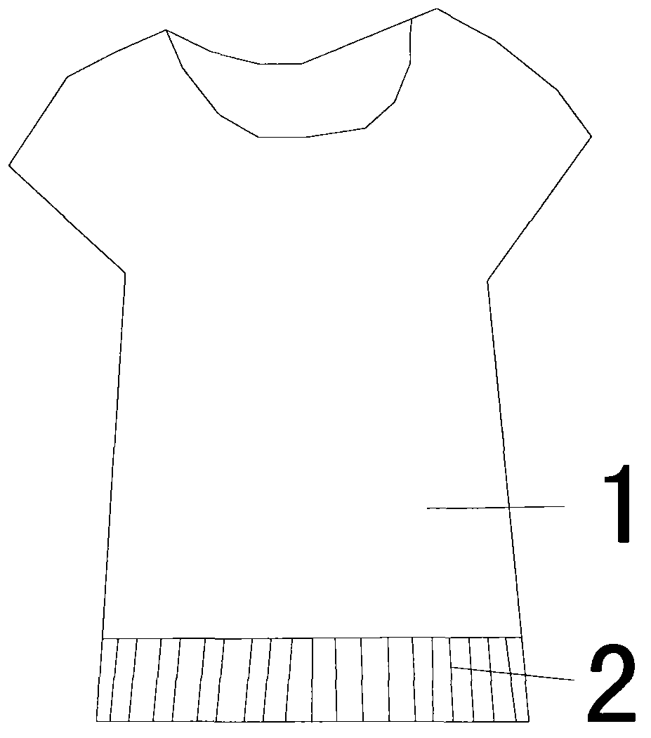 Wear-resistant and wash-resistant short-sleeved shirt with rubber bands