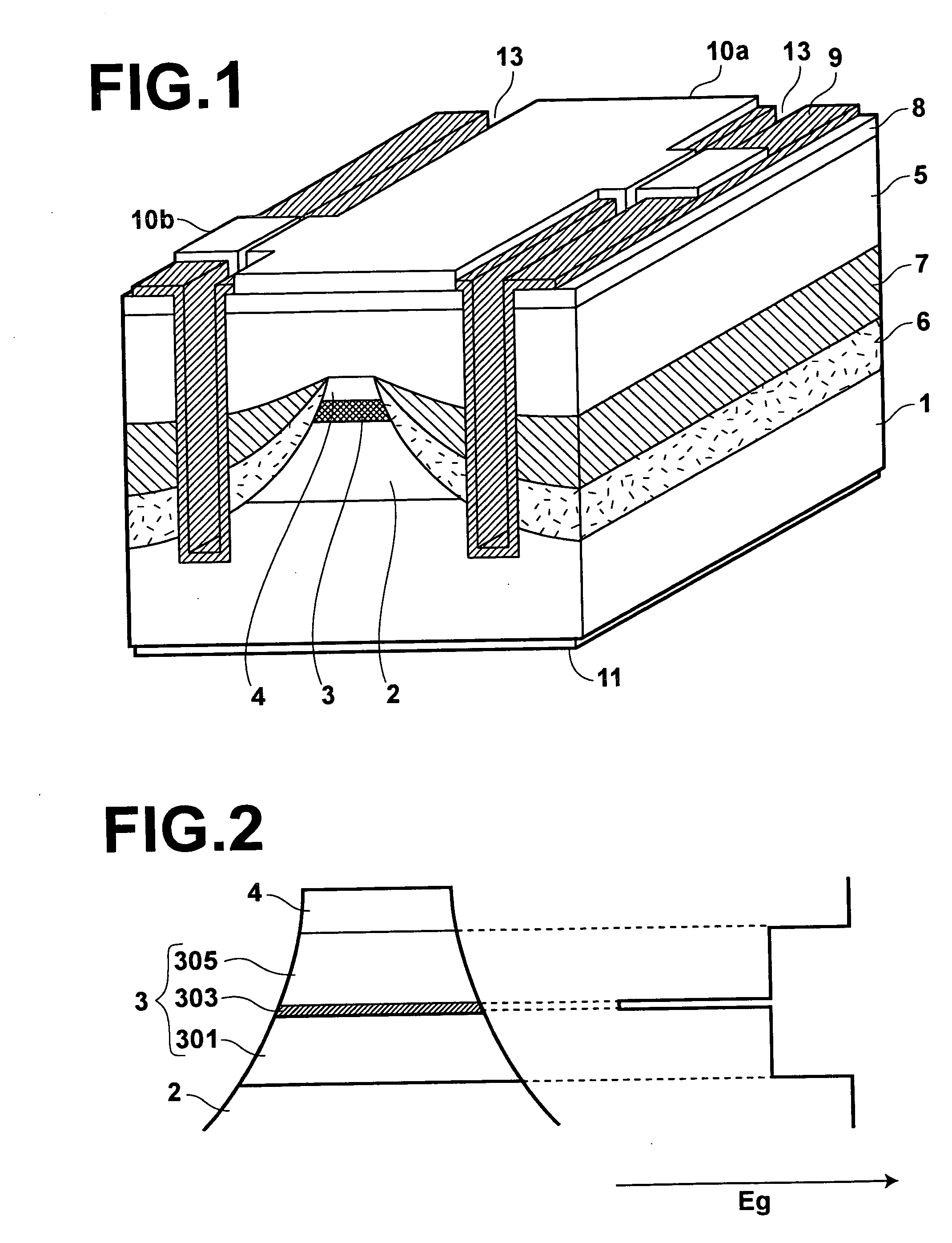 Semiconductor laser element having InGaAs compressive-strained quantum-well active layer