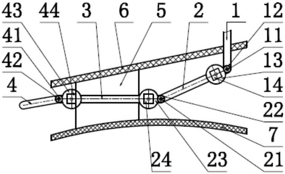 Three-degrees-of-freedom series high-frequency mechanical foot for humanoid robot