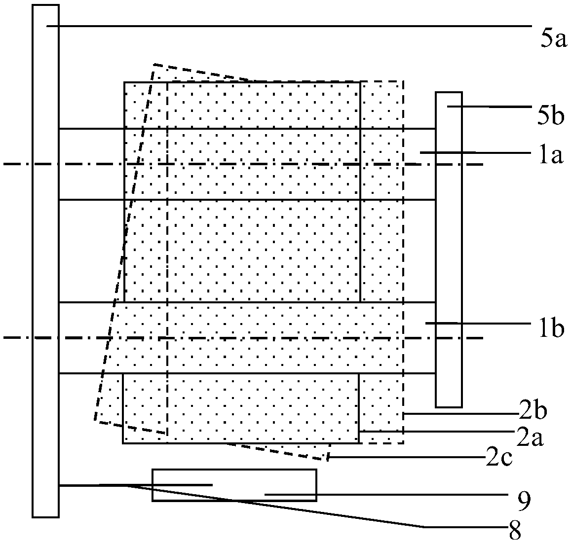 Thin film conveying deviation correction structure and control method