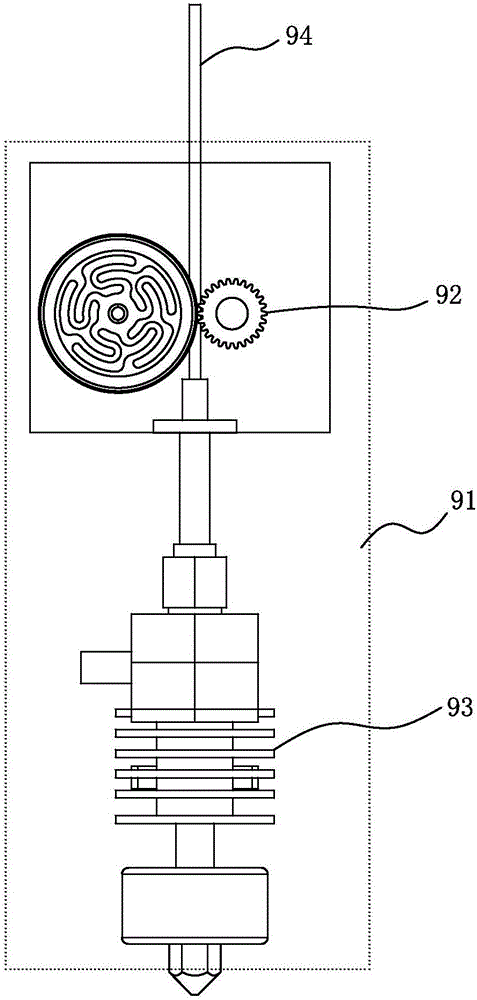 Feeding monitoring system and method for material tape of 3D printer