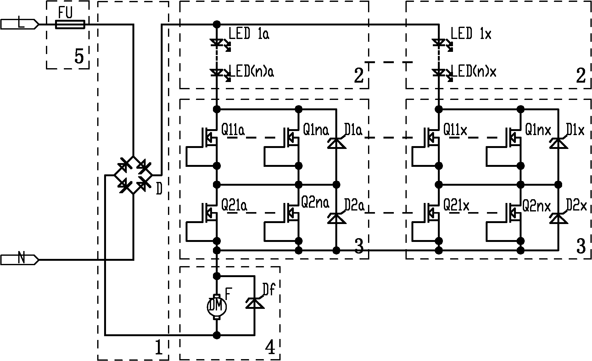High power factor constant current light-emitting diode (LED) lighting circuit