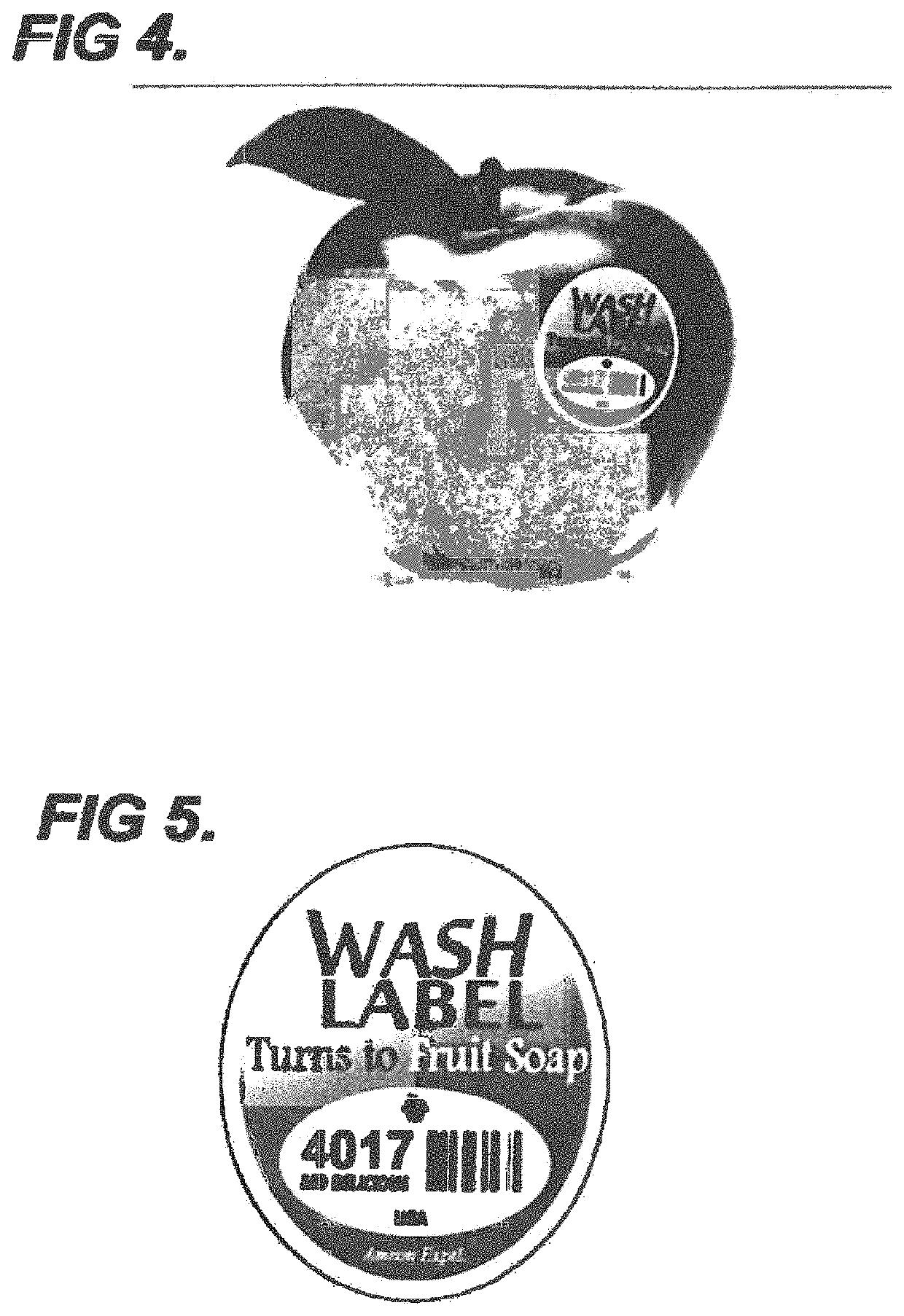 Produce wash label