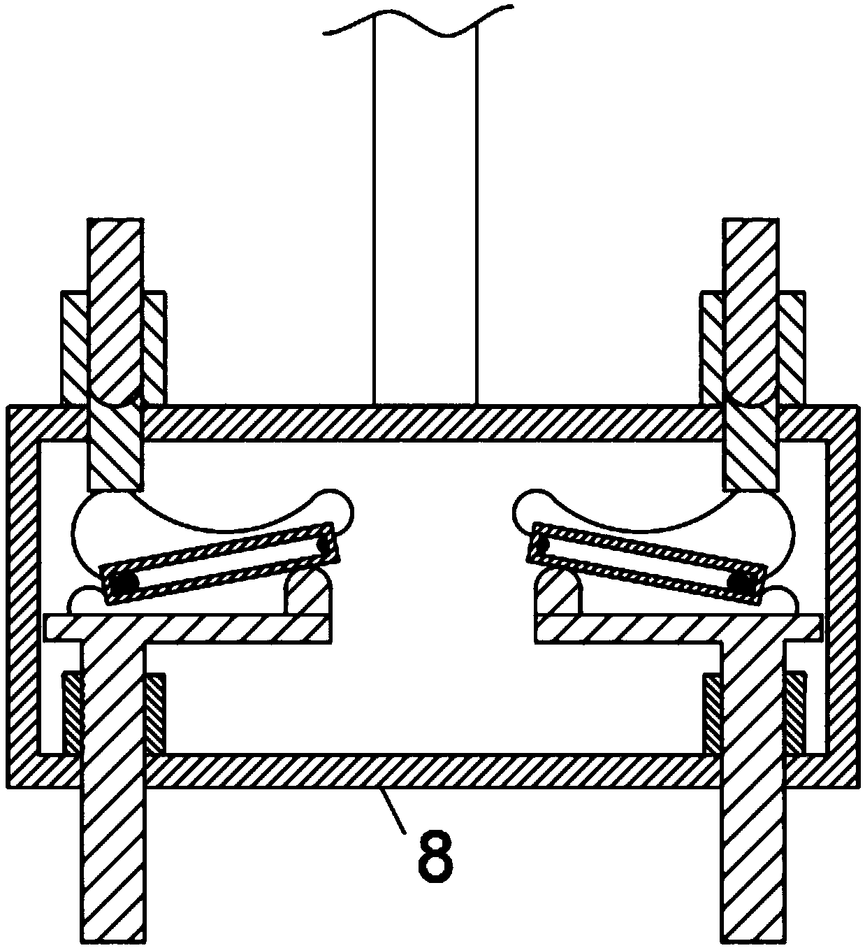 Oscillating type lead-acid storage battery formation device and using method thereof