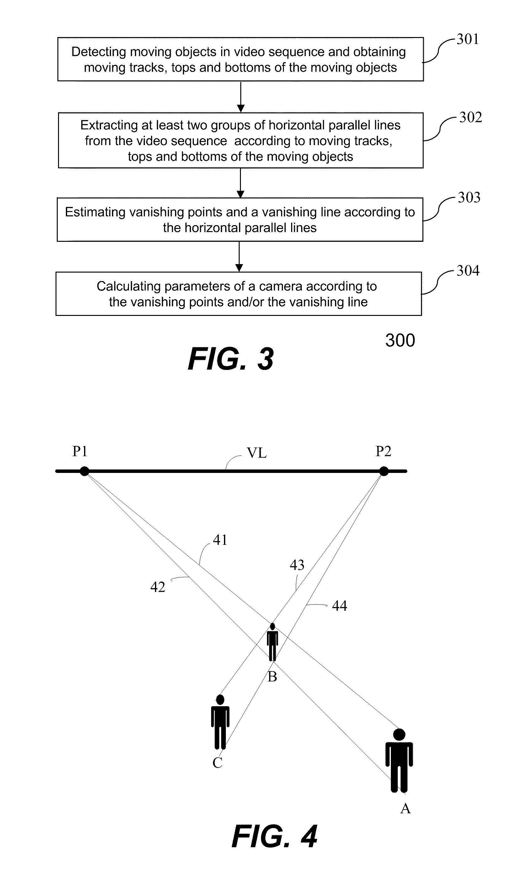 Method and device for camera calibration