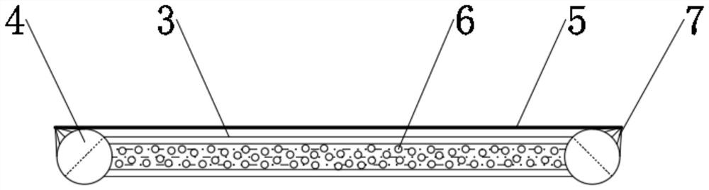 Density control type anti-over-bending cable