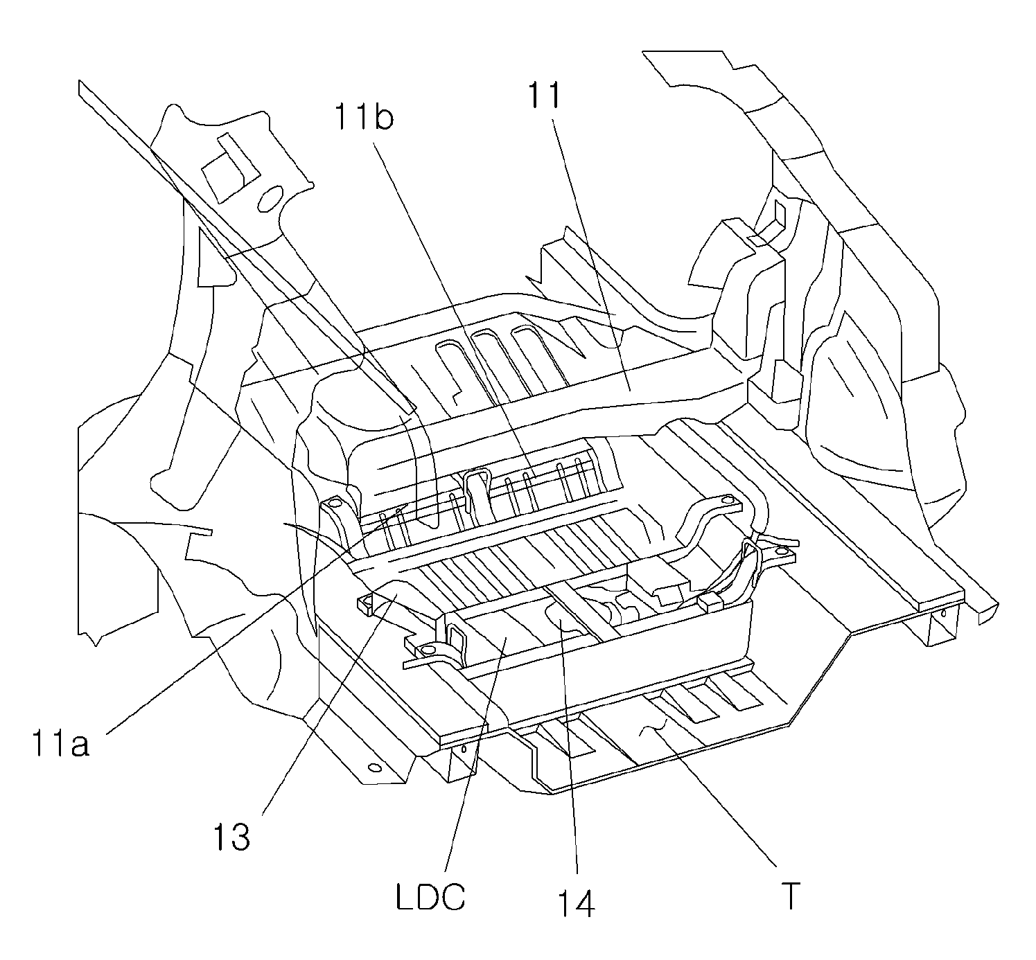 Cooling structure for environmental-friendly vehicle