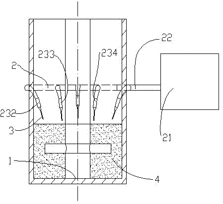 High pressure jet mixing device