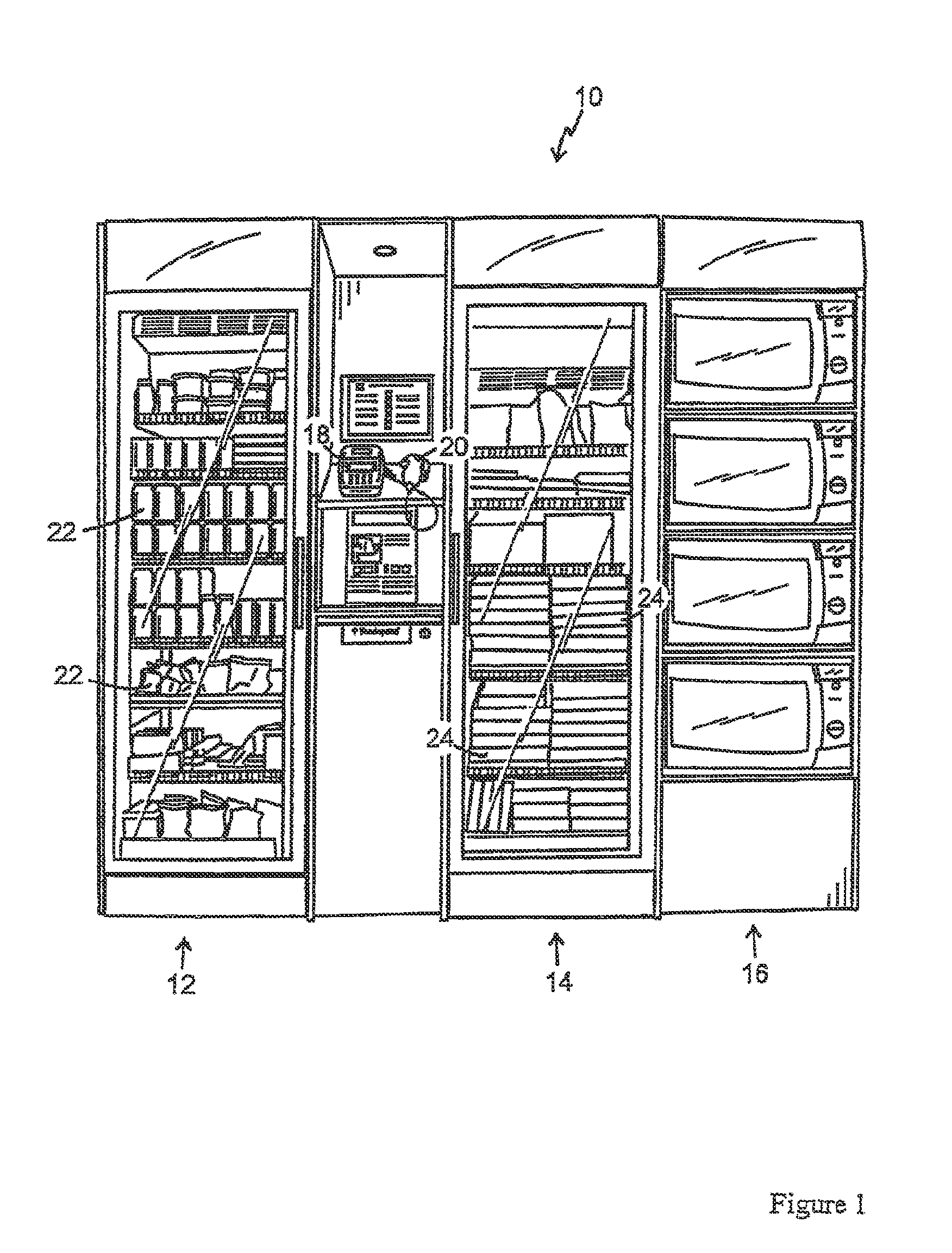 Storage-cabinet and method for selling frozen and/or refrigerated goods from such a locked storage-cabinet