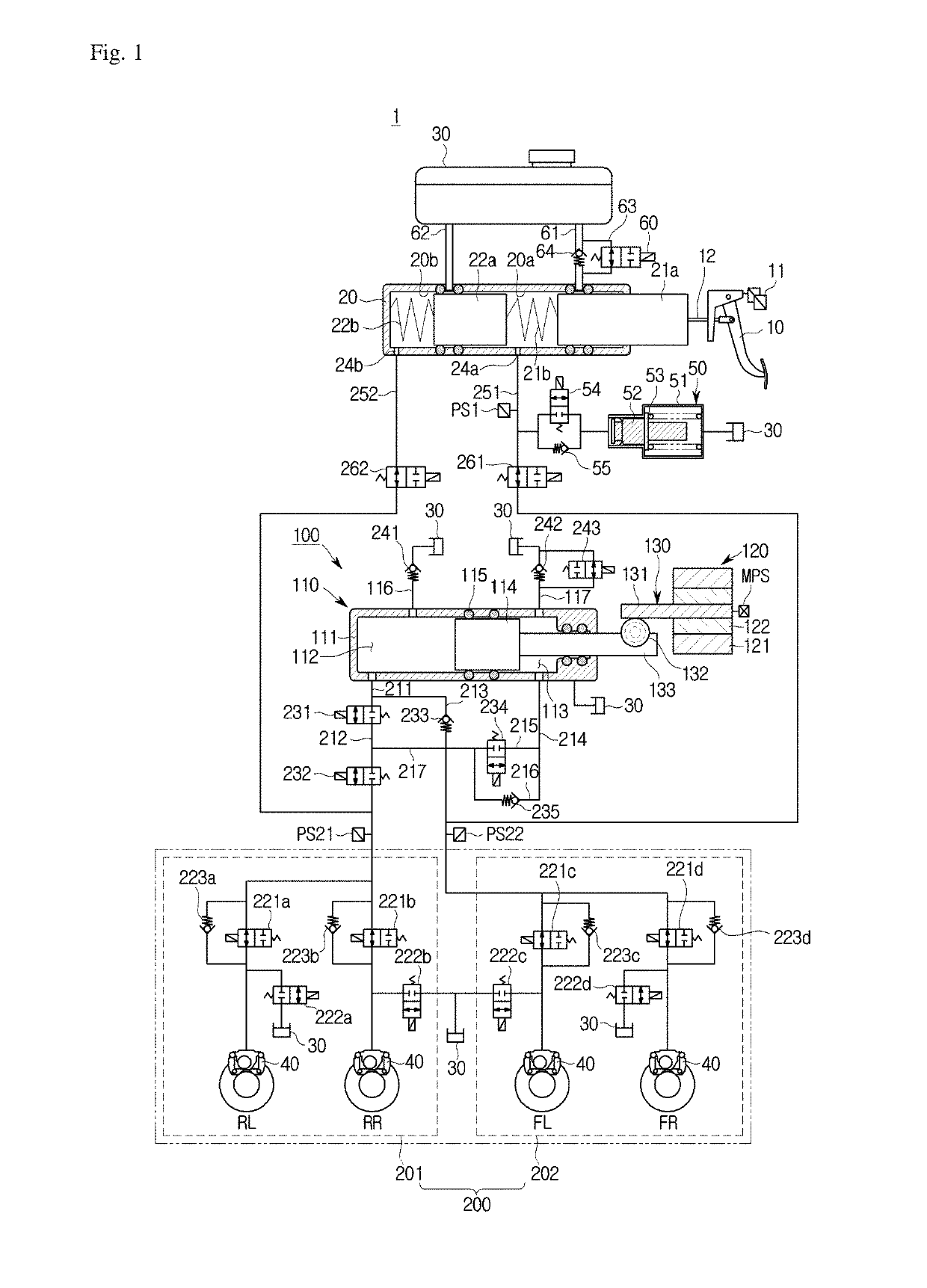 Electric braking system and operation method thereof