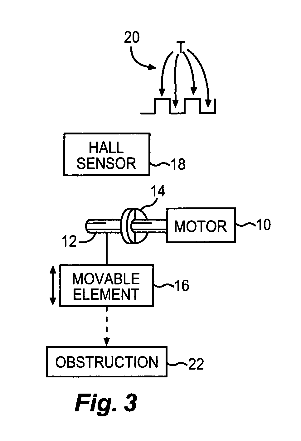 Method for recognizing an obstructive situation in a motor driven element