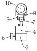 A small household pumpkin peeling and scraping device