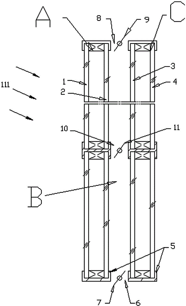 High-efficiency temperature-control solar heat utilization curtain wall system and curtain wall unit thereof