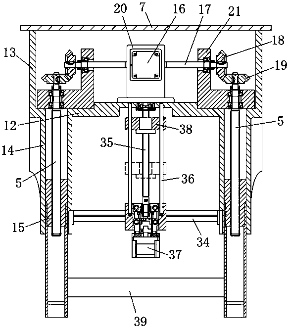 Liftable folding dining table and working method thereof