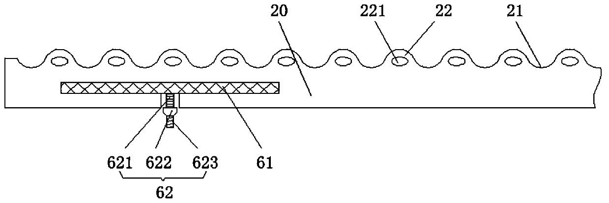 Floorslab sound-insulation shock-absorption structure based on rubber pad, and construction method thereof