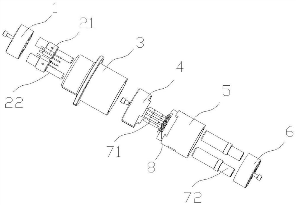 Rotary side piezoelectric connector