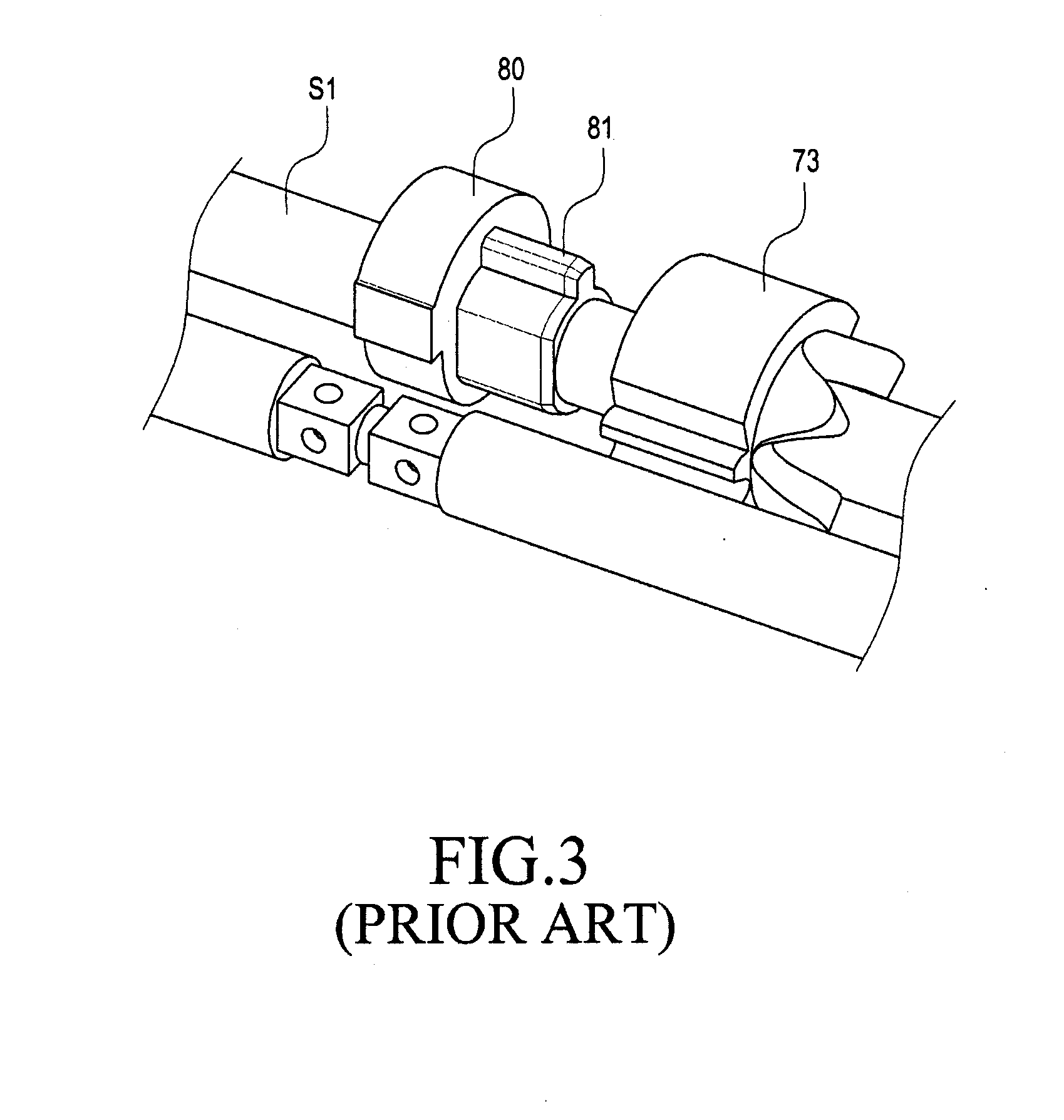 Gear cam mounting device in dual-hinge device for a portable terminal