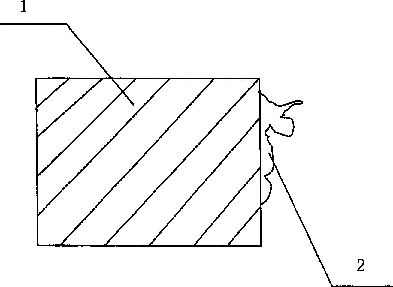 Method for flame cutting continuous casting billets laterally