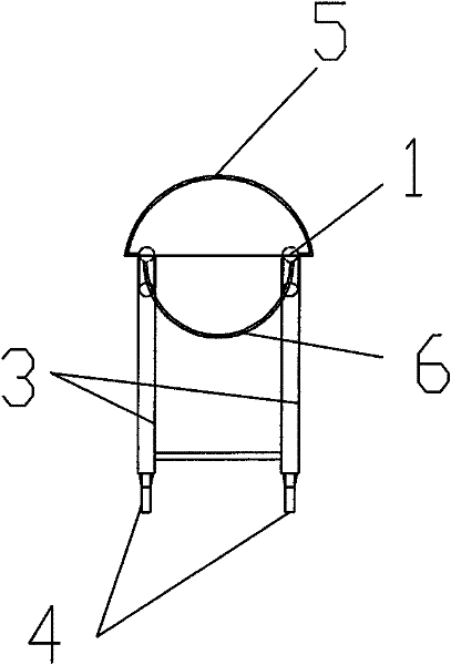 Oxygen and acetylene cylinder storage and conveying device for building construction site