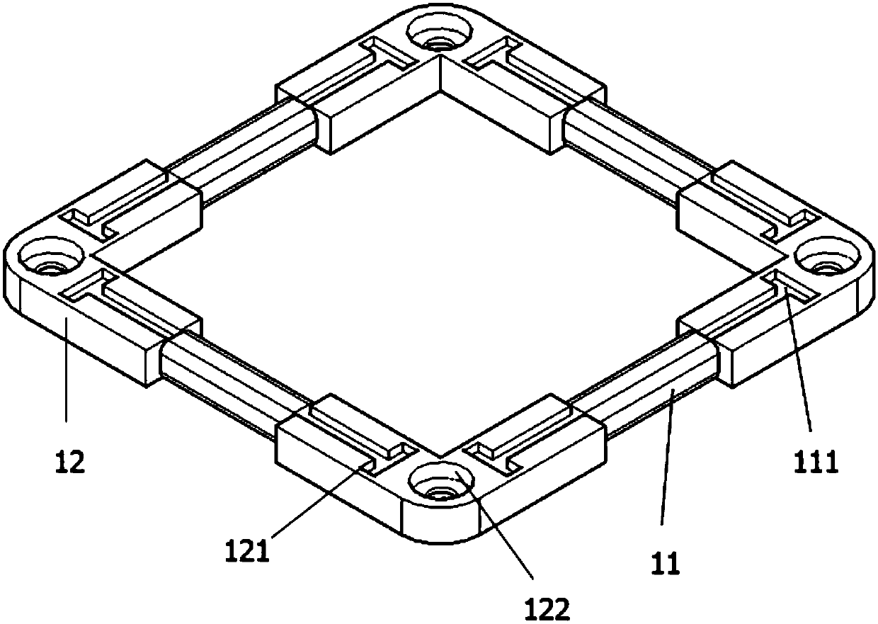 Installing framework for flat-ball-shaped filler