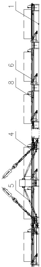 Pipe piece conveying device suitable for large-gradient transportation of whole-ring pipe pieces and conveying method of pipe piece conveying device