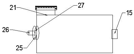 Multifunctional self-closing tool recycling box device of engineering machinery