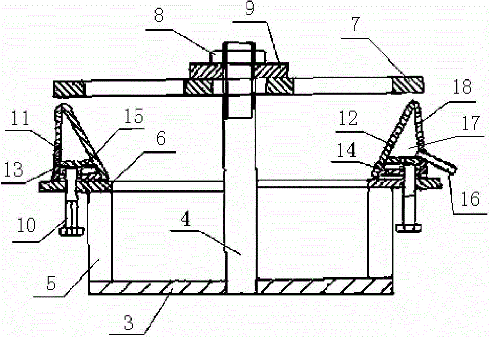 Device for preventing welding deformation of annular V groove stabilizer and use method of device for preventing welding deformation of annular V groove stabilizer