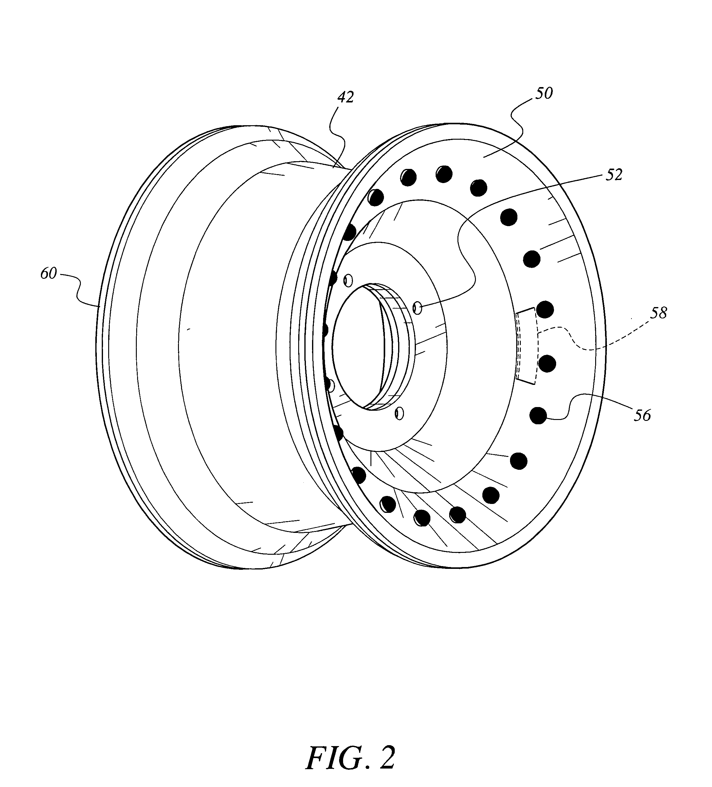 Plastic insert for ATV wheel rims