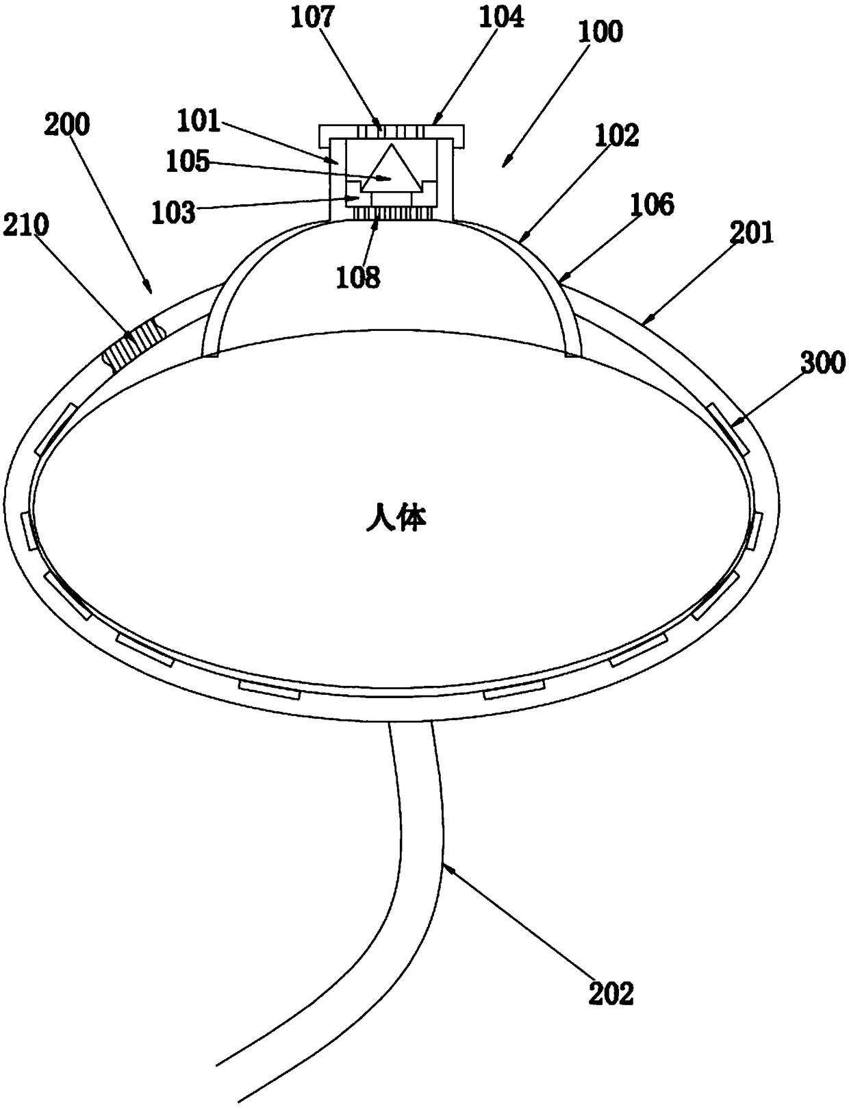 Traditional-Chinese-medicine stone-needle-moxibustion massaging device and physiotherapy method thereof