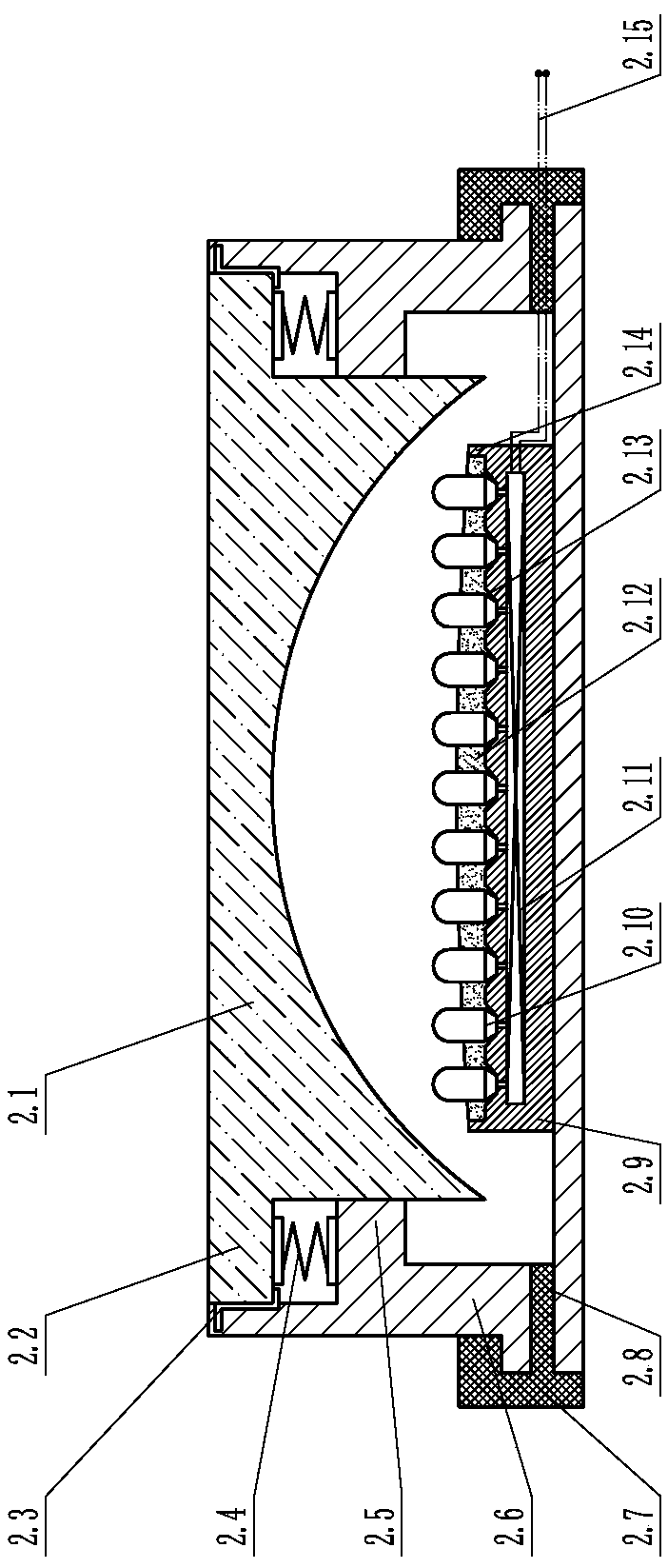 Intelligent induction type traffic signal indication device