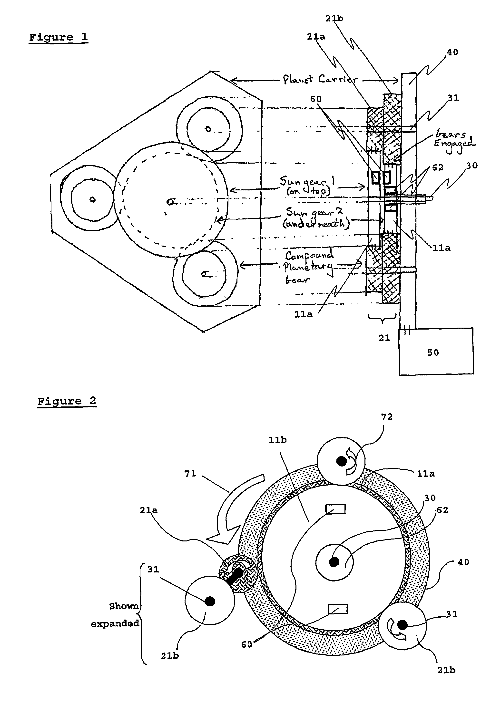 Geared wheel motor design