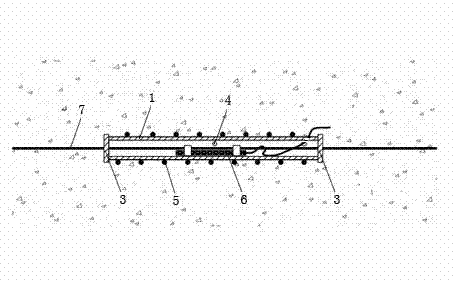 Wire rope extensometer protective device for monitoring tension stress of prestressed reinforcement