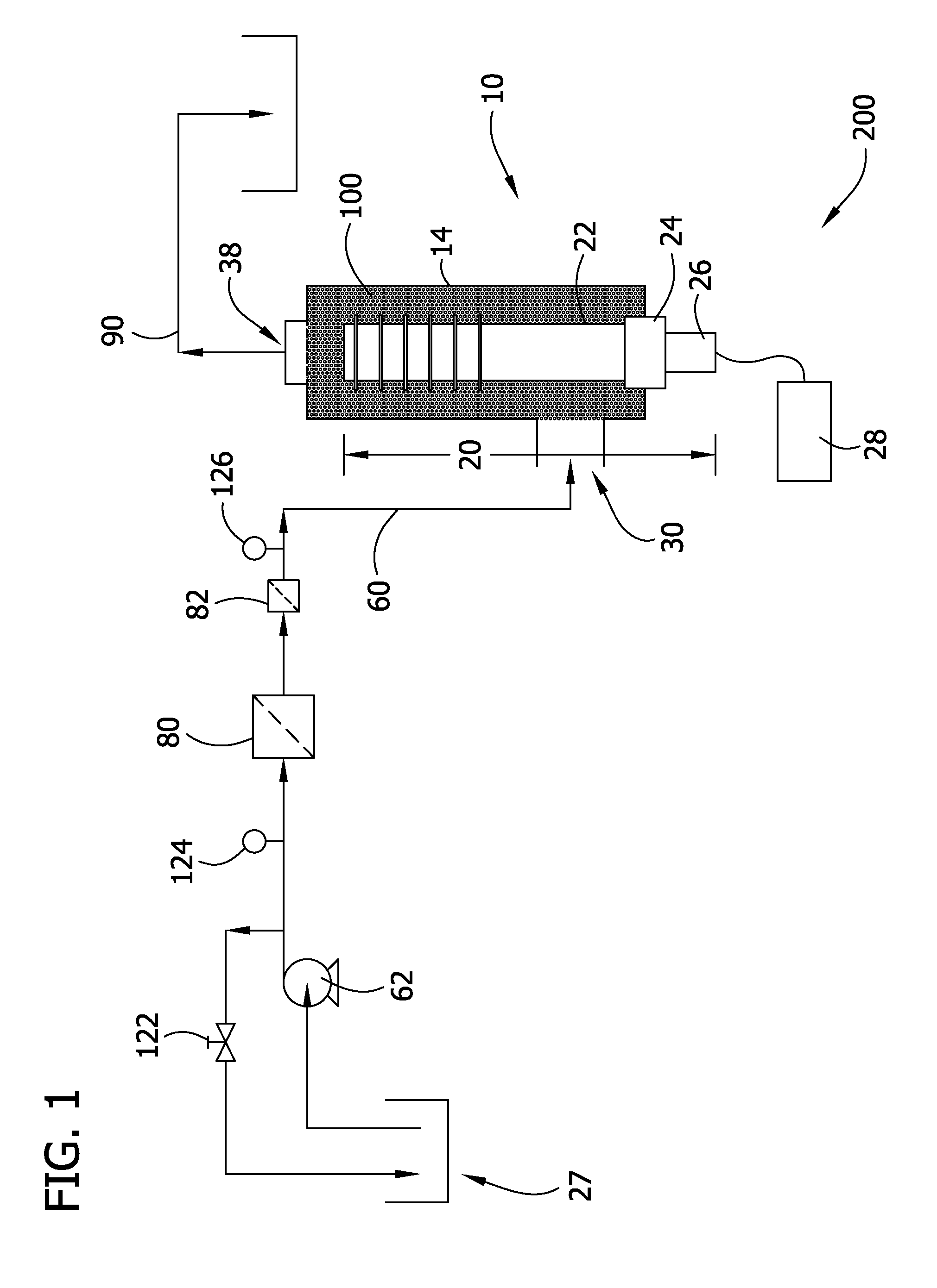 Ultrasonic treatment system for separating compounds from aqueous effluent