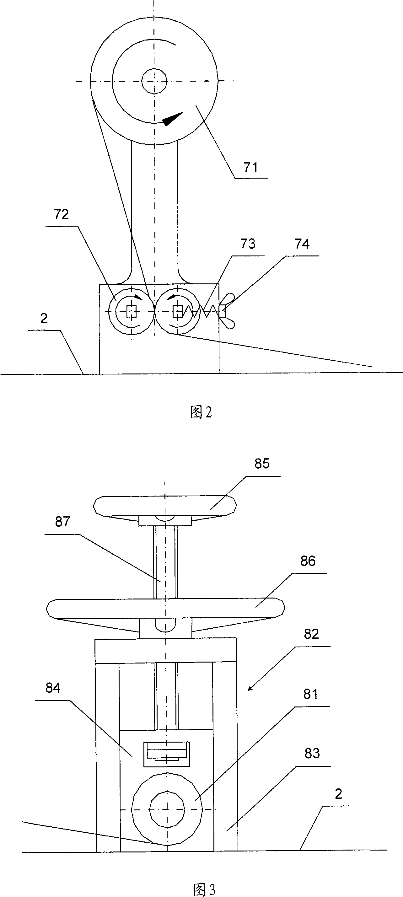 Nano-plate plane glue distributing device and method