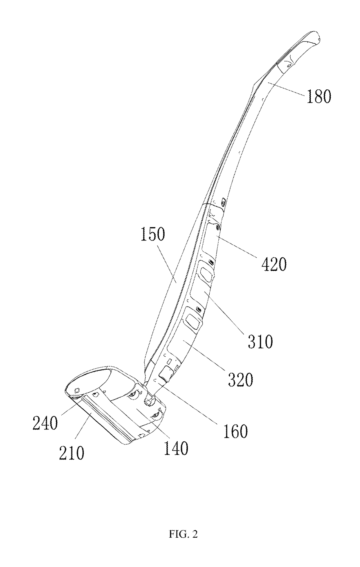 Floor cleaner and water channel