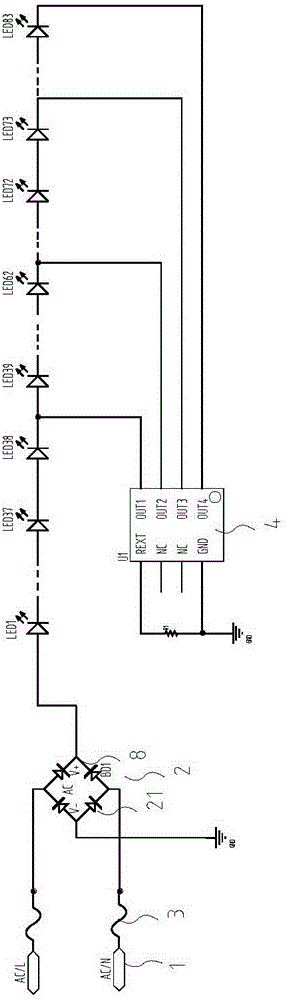 AC LED manufacturing method
