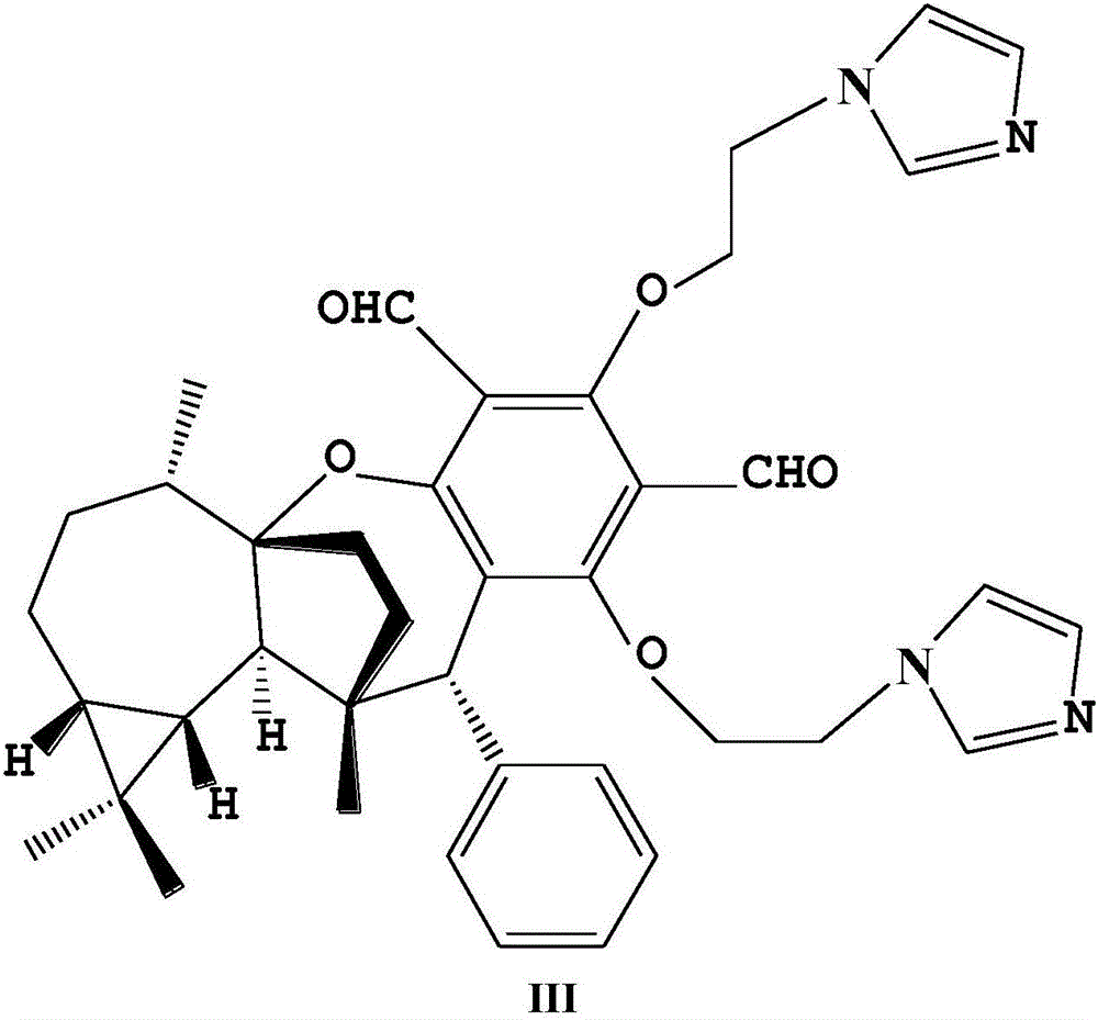 Derivative composition of imidazolyl and dihydroxyethylamino of Psiguadial A for anti-hepatic fibrosis