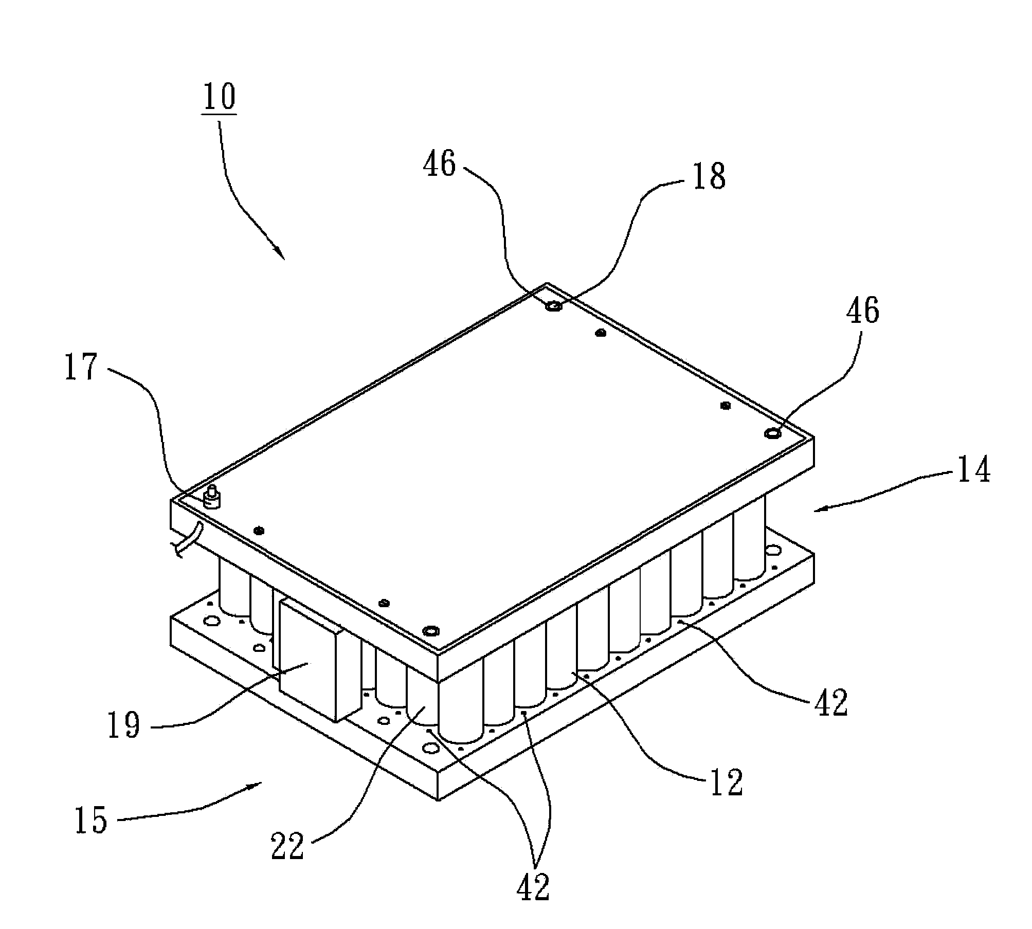 Battery security module capable of radiating heat, insulating heat, and retarding flame