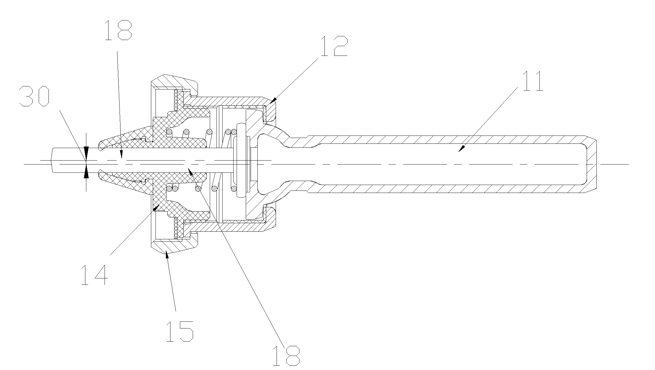 Handle type flow regulating flushing valve