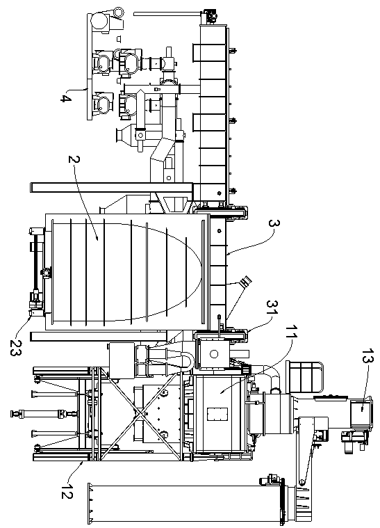 Vacuum induction smelting furnace