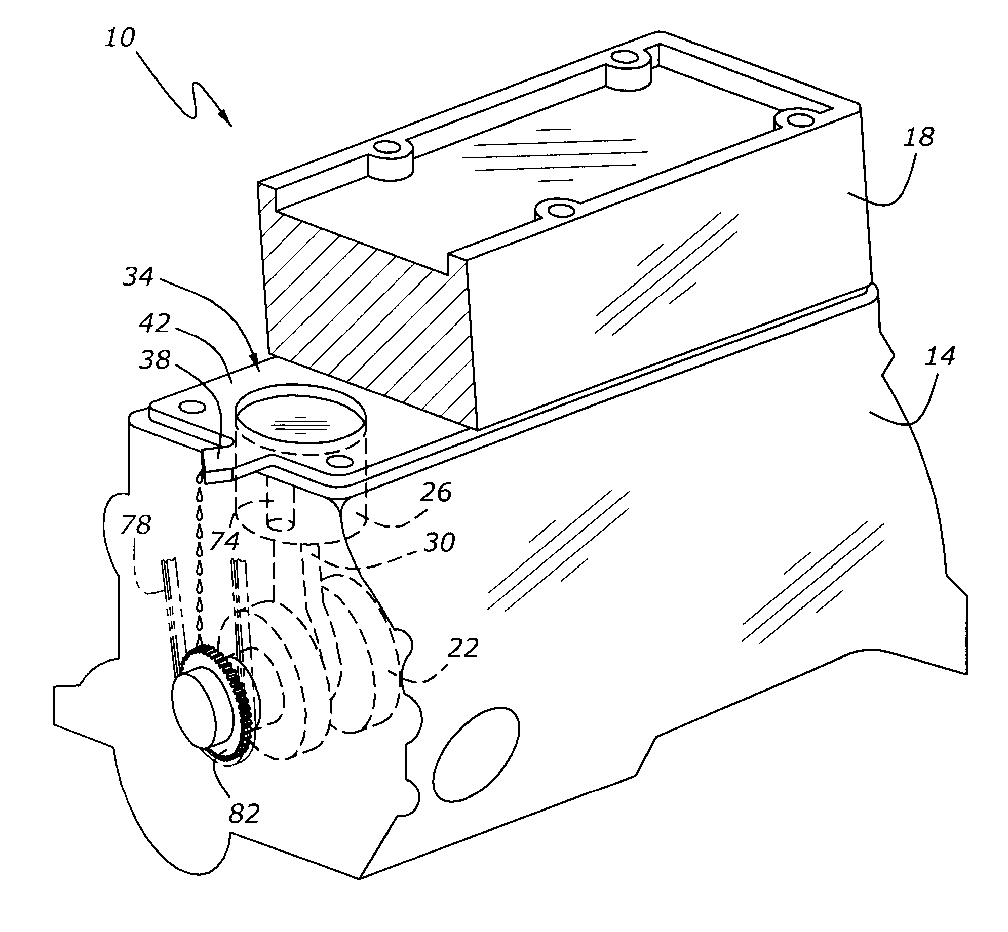 Lubrication and sealing system for internal combustion engine
