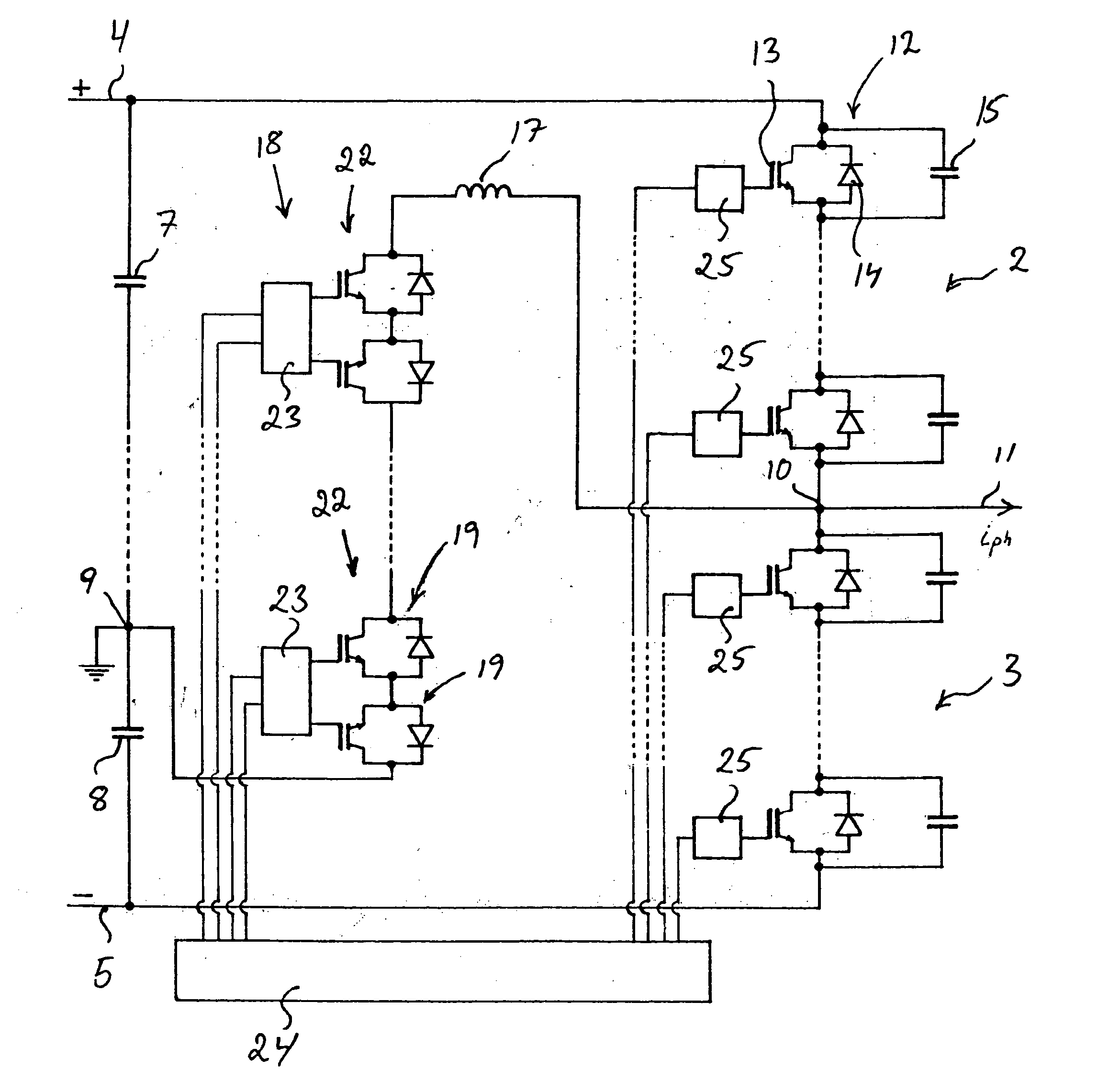 Converter and a method for the control thereof