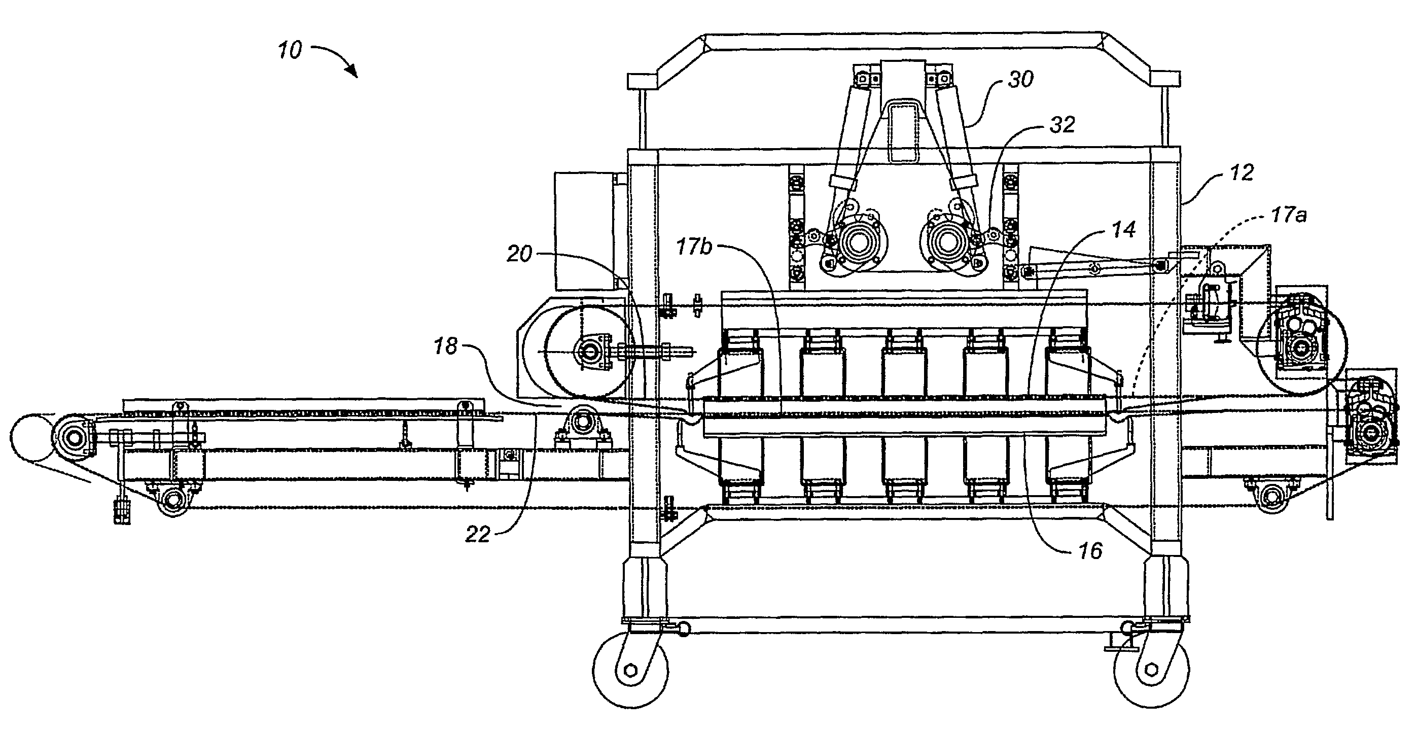 Semi-continuous meat press method and apparatus