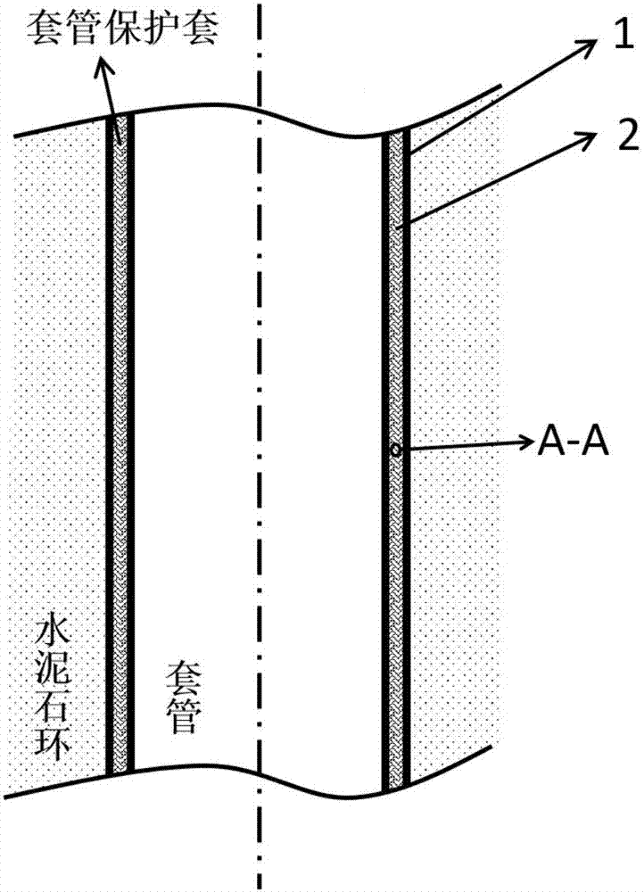 Intelligent elastic casing pipe protecting sleeve and design method thereof