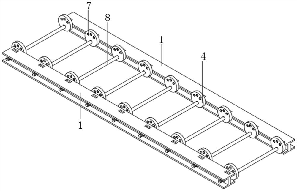 Double self-elevating external climbing frame of super high-rise building