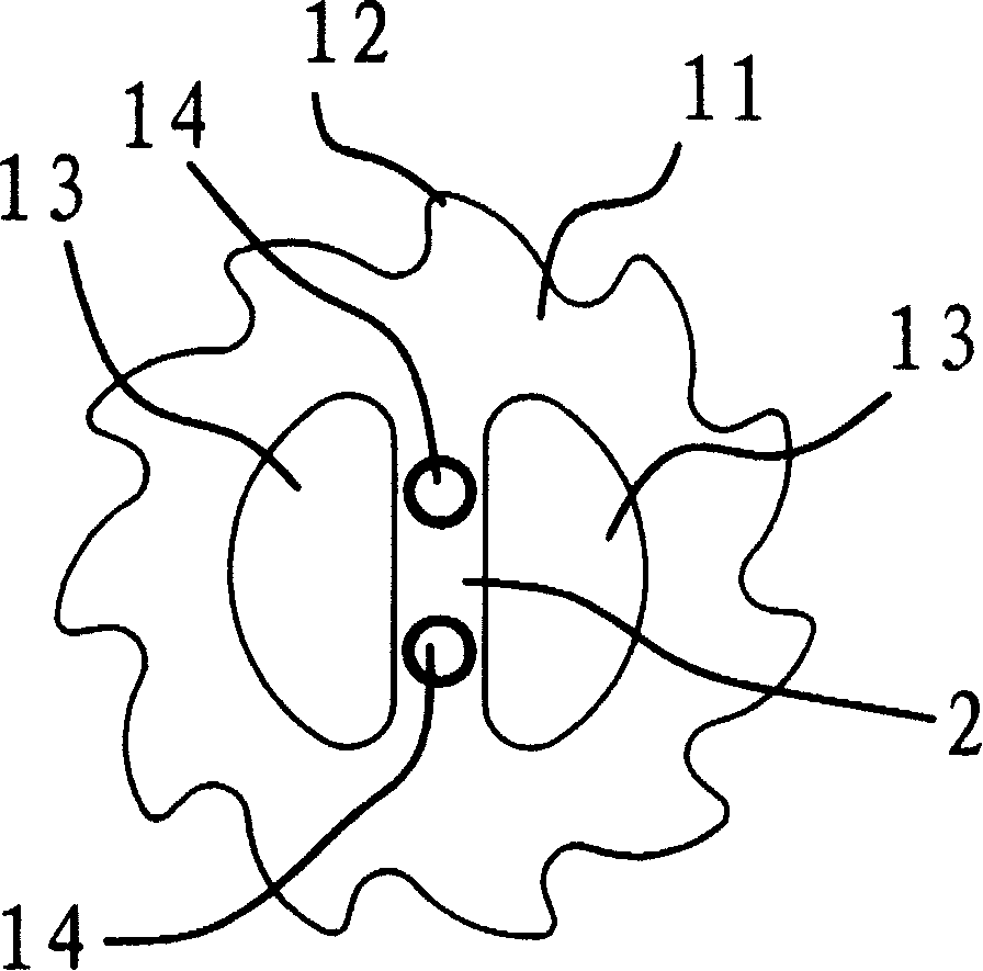 Ratchet wheel of binding device
