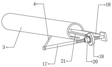 Singeing device for polyester filament non-woven geotextile production