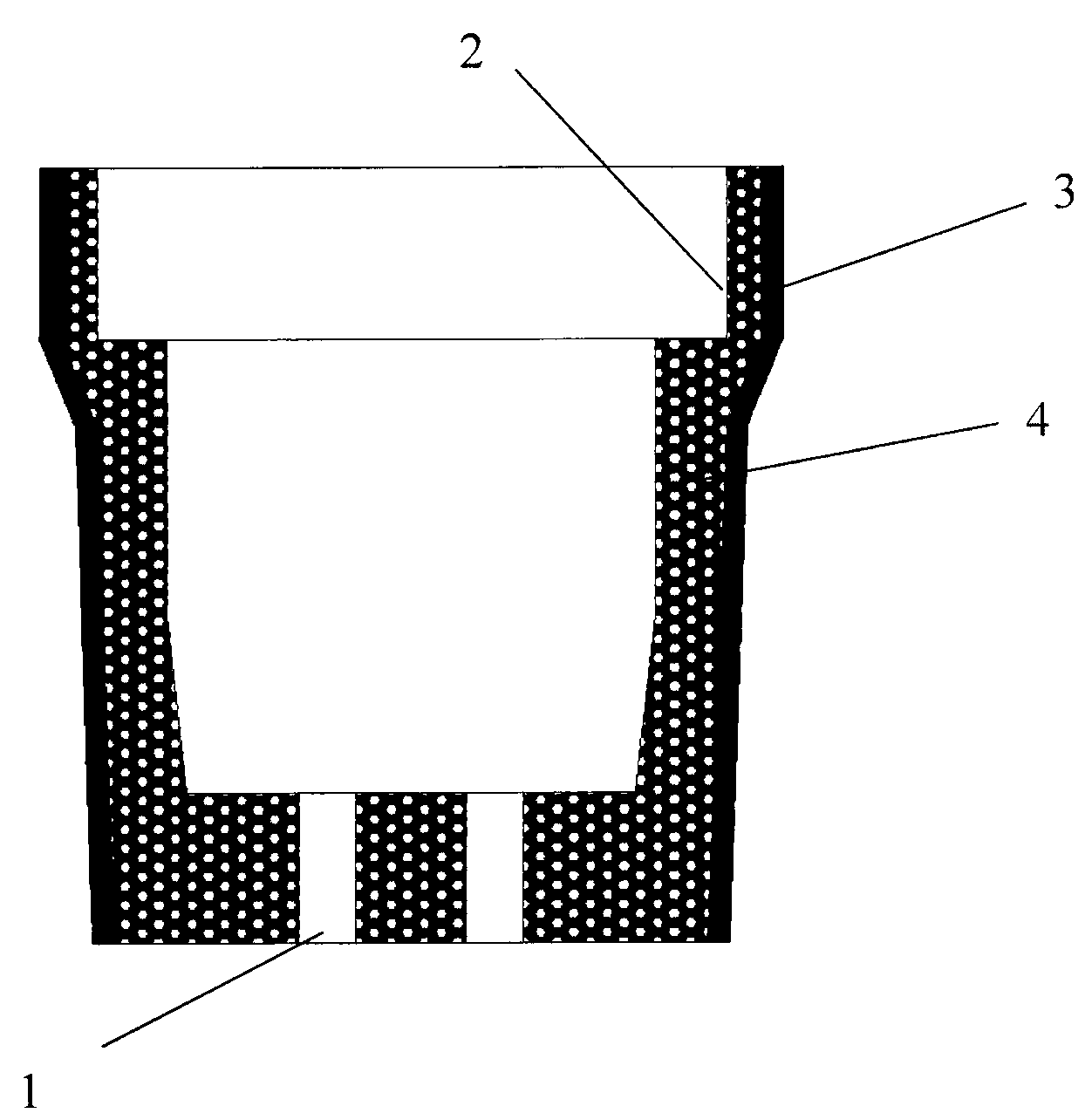 Porous ceramic lamp holder and preparation method thereof