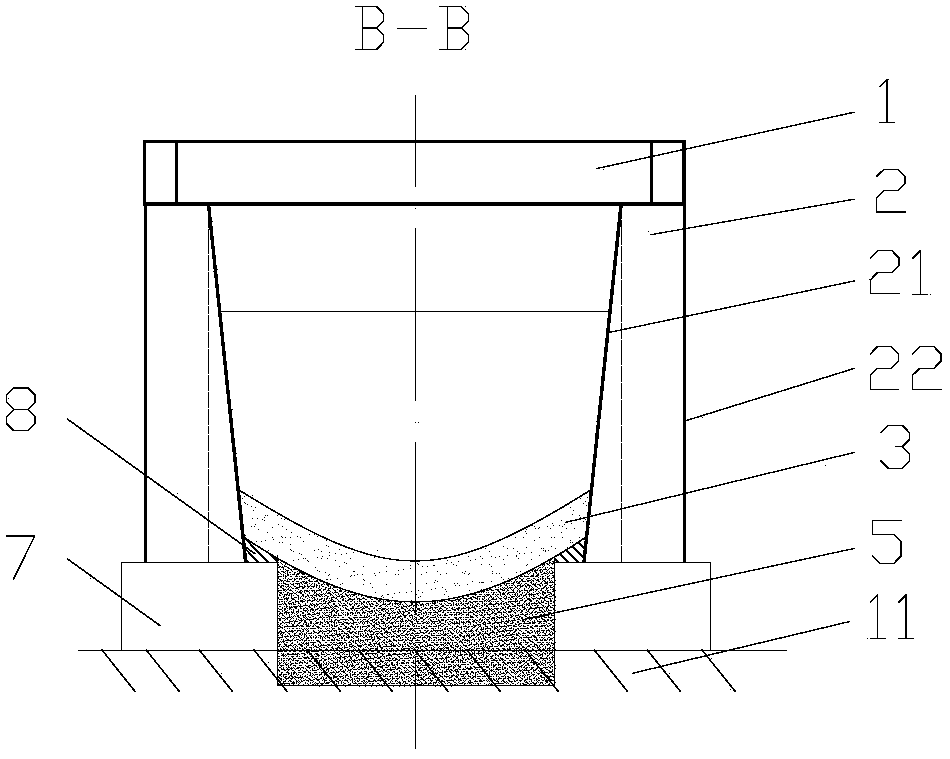 A curved U-shaped culvert structure
