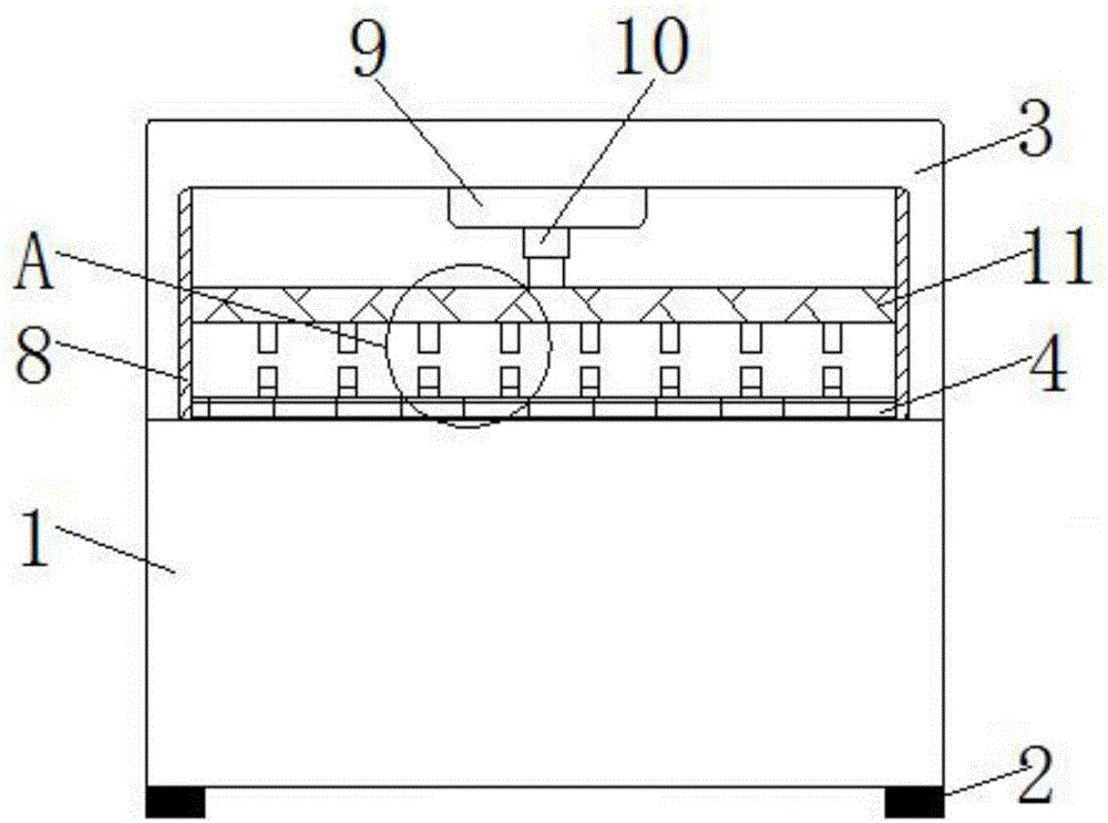 Plate shearing machine beneficial to reduction of blade abrasion